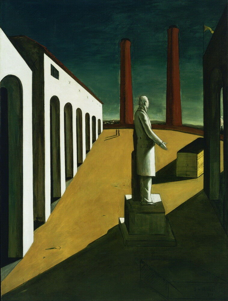 

Giorgio de Chirico The Enigma of a Day Home Decor Handpainted &HD Print Oil Painting On Canvas Wall Art Canvas Pictures 191116