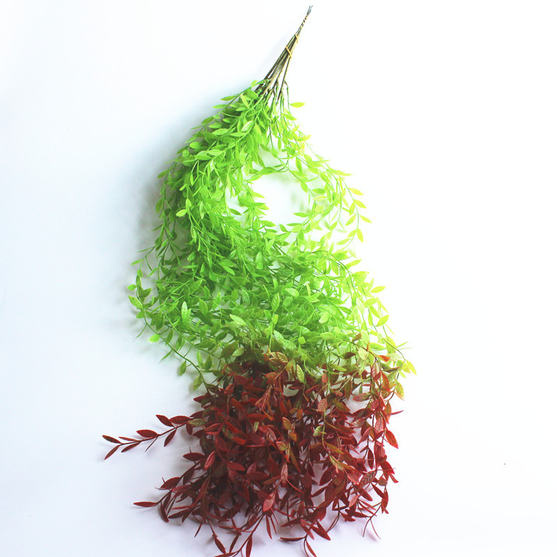 

10Pcs/lot 100CM Simulation Willow Leaves Green Plant Hanging Vine Artificial Wall Ceiling Decoration Home Garden Plastic Willow Rattan