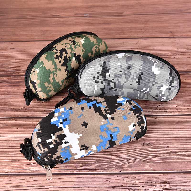 

1PCS Camouflage Storage Protector Sunglasses Case Unisex Container Zipper Glasses Box