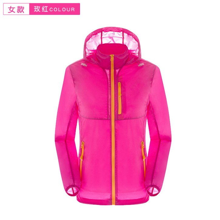 

2019 NEW North Summer New Brand Women' Men' Fast drying Outdoor Casual Sports Waterproof UV Jackets Coats Face Windbreaker Black, Women pink