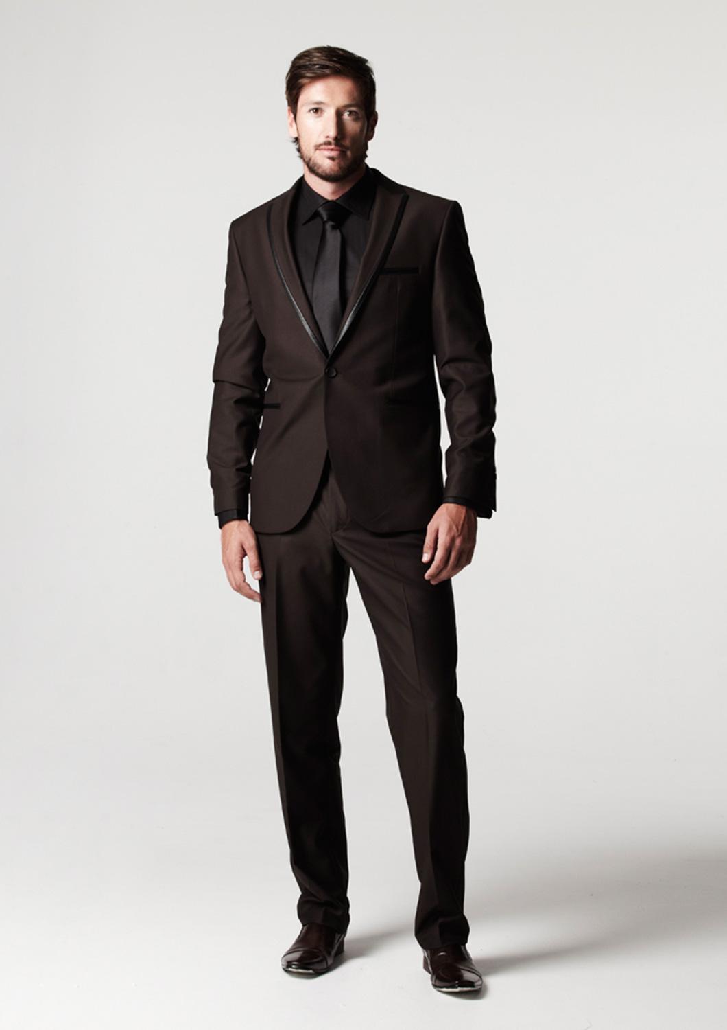 

Popular One Button Groomsmen Peak Lapel Groom Tuxedos Men Suits Wedding/Prom Best Man Blazer ( Jacket+Pantst+Tie) 975, Same as image
