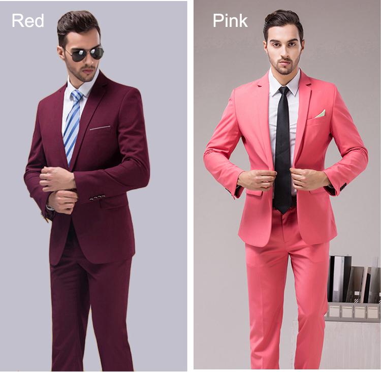 

Custom Made Slim Fit Men Suits Notched Lapel Business Wedding Suits Groom Wear Tailored Tuxedos Latest Coat Pant Designs Best Man Handsome, Burgundy