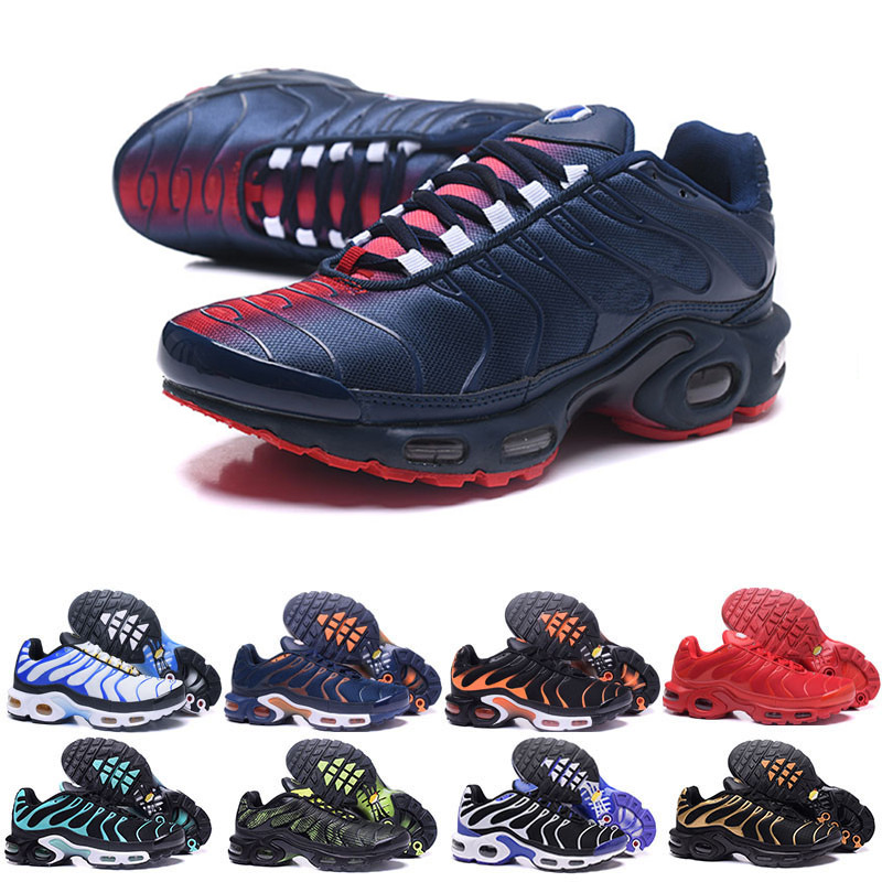 

Discount Hight Quality Sports Outdoor Shoes New TN Men Black White Red Mens Breathable Runner Sneakers Man Trainers Tennis K-583, Color 13