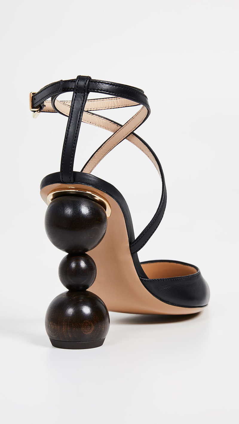 

Hot Sale-Women pumps with geometric heel Shoes Sexy Pumps Genuine Leather Women black high heels 9 cm, Grey