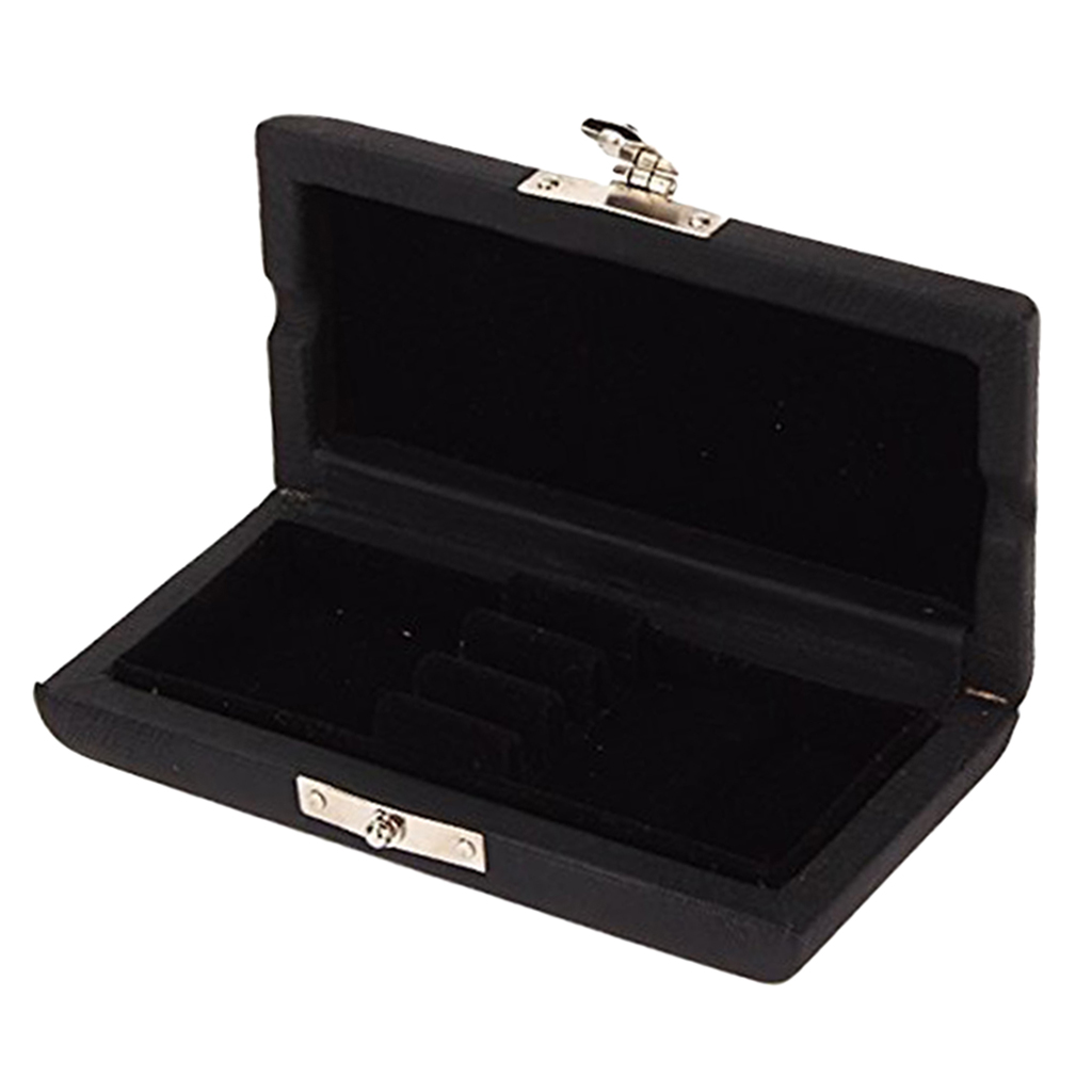 

Black PU Leather Oboe Reed Holder Case Box For 3 Pieces Reeds Woodwind Part