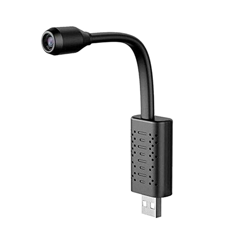 

U21 HD Smart Mini Wifi USB Camera Real-Time Surveillance IP Camera AI Human Detection Loop Recording Wide Angle Cam, White