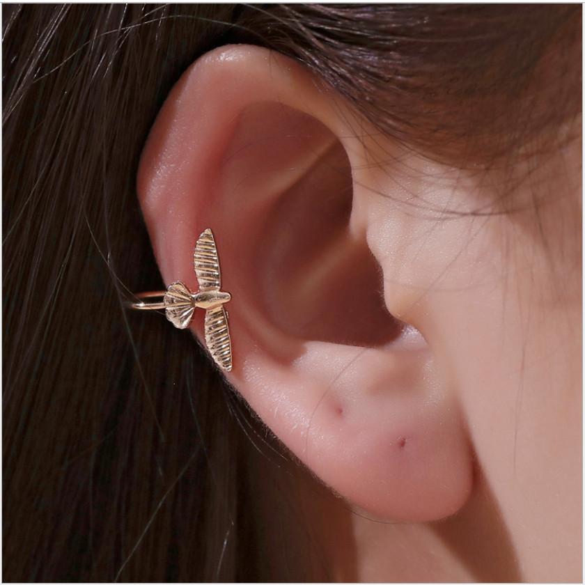 

Trendy Exquisite Simplicity Bird Ear Clip Single Vintage No Ear Hole Earring for Women and Men