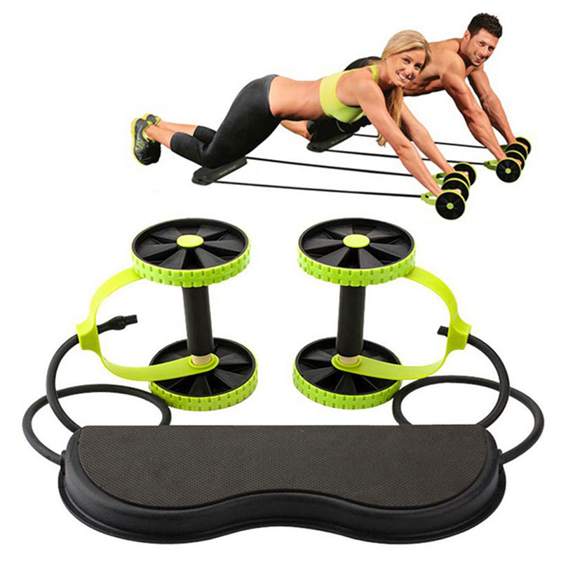

AB Roller Stretch Stretch Abdominal Pull Rope Abs Trainer, Blue
