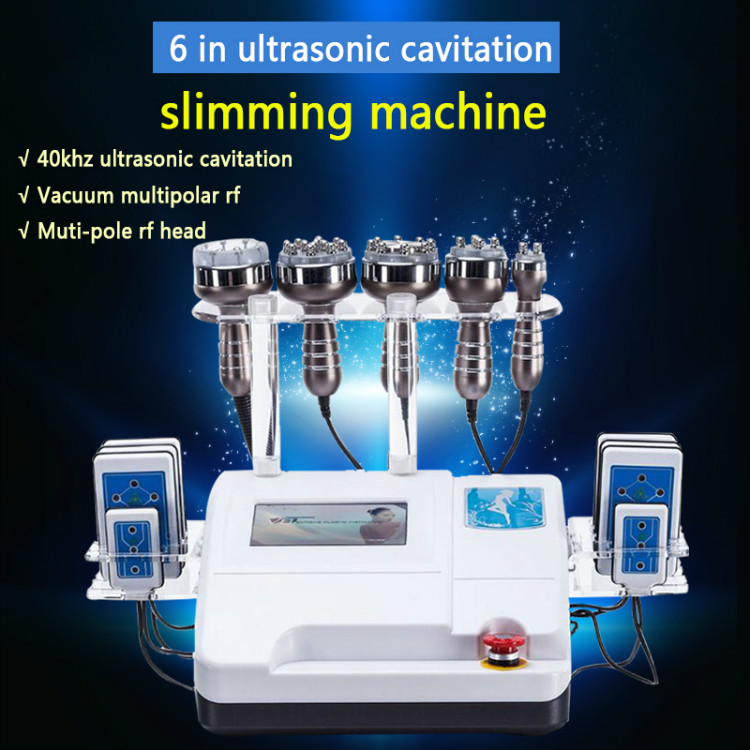 

2022 New 6 in1 40K Ultrasonic Cavitation RF Vacuum Suction Body Slimming Beauty Machine CE/DHL