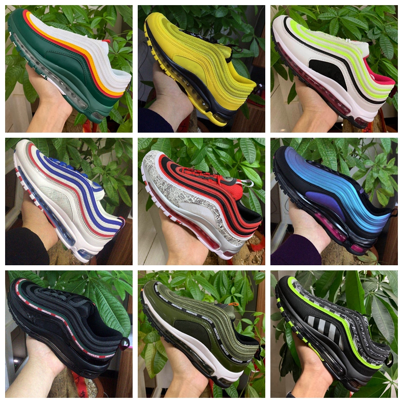 

97OG Triple Black White Volt Neon Seoul Designer Running Shoes Newspaper corduroy game royal South Beach Olympic Ring men women sneakers