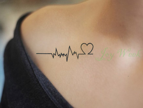 

Waterproof Temporary Tattoo Sticker of body Love wave tattoo small size tatto stickers flash tatoo fake tattoos for girl women