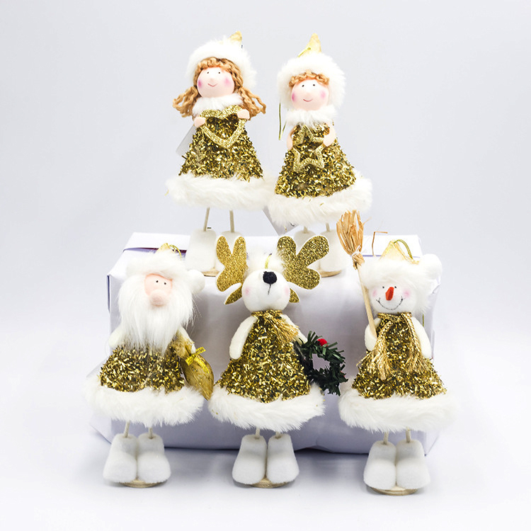 

Santa Claus Snowman Dolls Small Present Christmas Doll Christmas Decorations for Home Outdoor Ornaments New Year Gift
