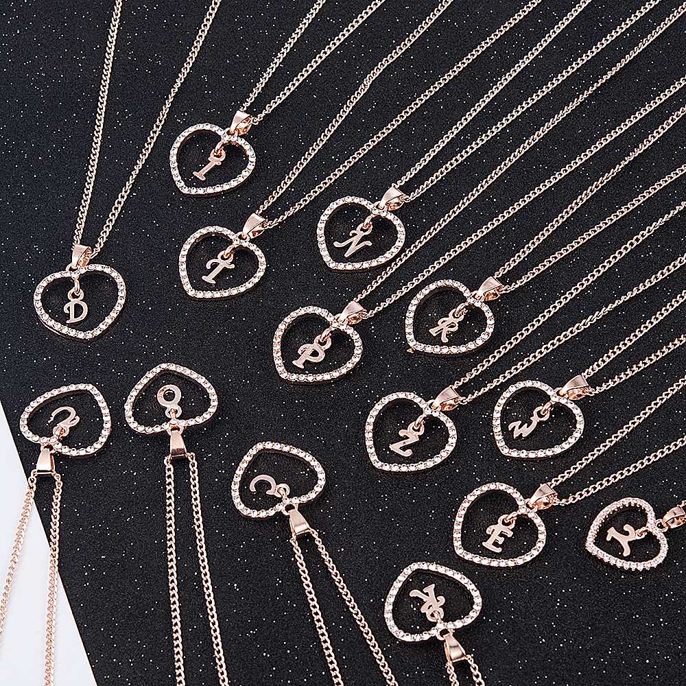 OR 26 Lettre Colliers Alphabet Initial Shell collier pendentif Lady Collier DY