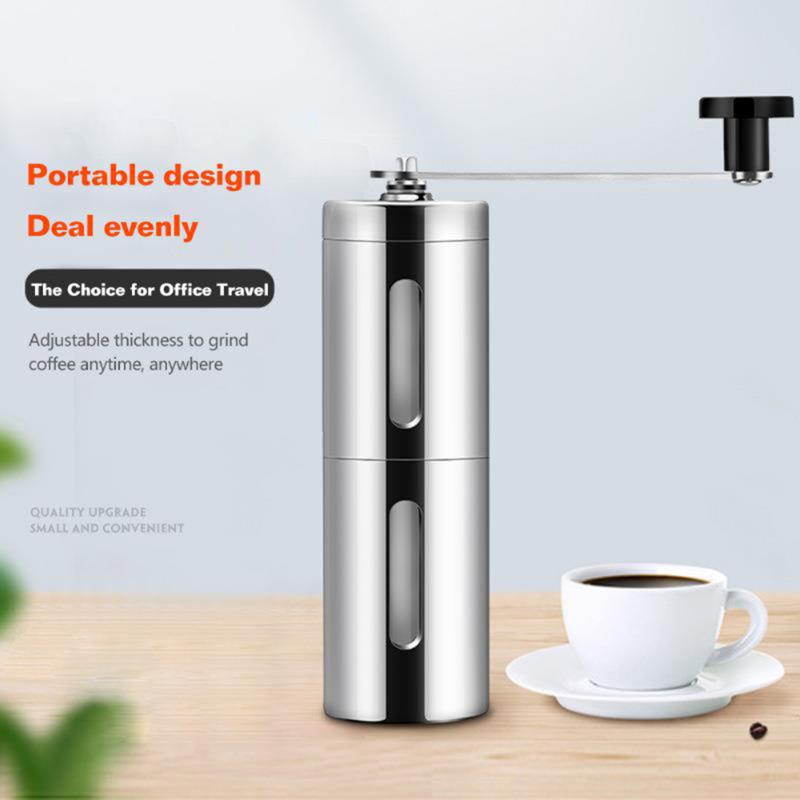 

Mini Hand-Cranked Coffee Grinder Portable Household Manual Coffee Maker Bean Grinding Stainless Steel Making Tool