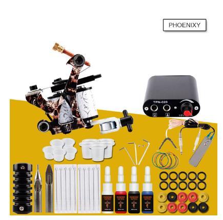 

Tattoo Machine Set Professional Tattoo Kit 20 Colors Inks Pigment Set Permanent Makeup Beginner Tattoo Supplies Kit