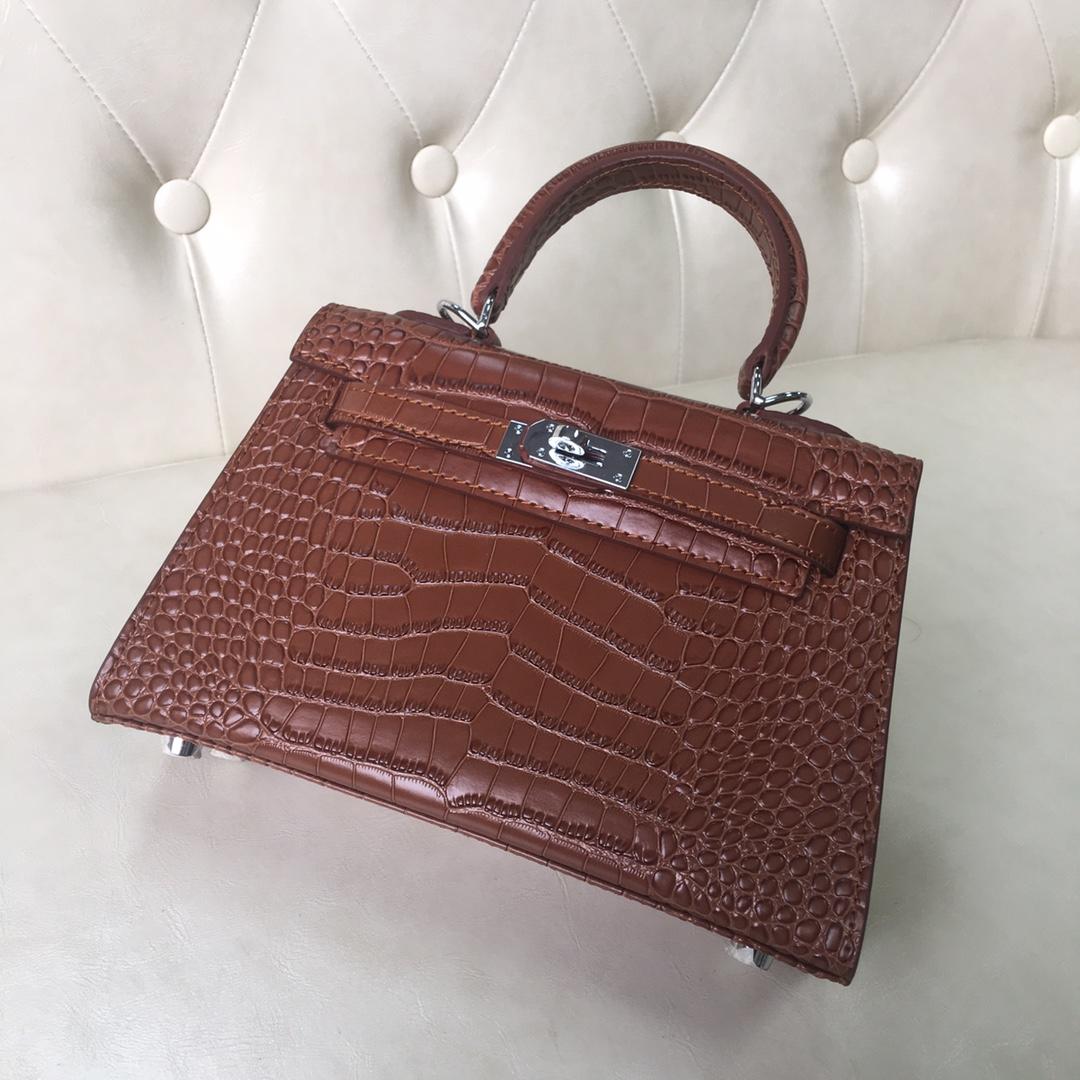 

Alligator 22CM Mini Fashion Bags Women Totes Genuine leather bags Shoulder Bag With Scarf Horse lady Handbag GOOD Quality