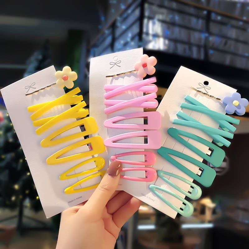 

Korean fashion suit ladies flower hairpin hair ring hair accessories little girl headdress clip children accessories, Red