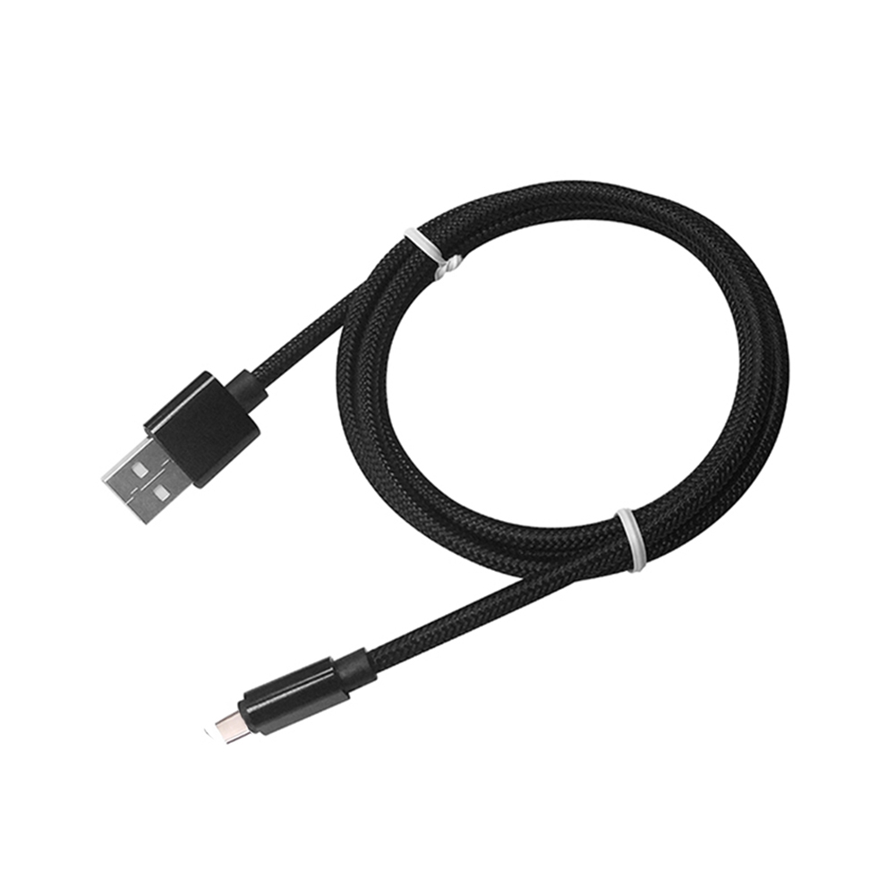 

1M Nylon Braid Fast Charger Data Cable for Type-C Devices, Black