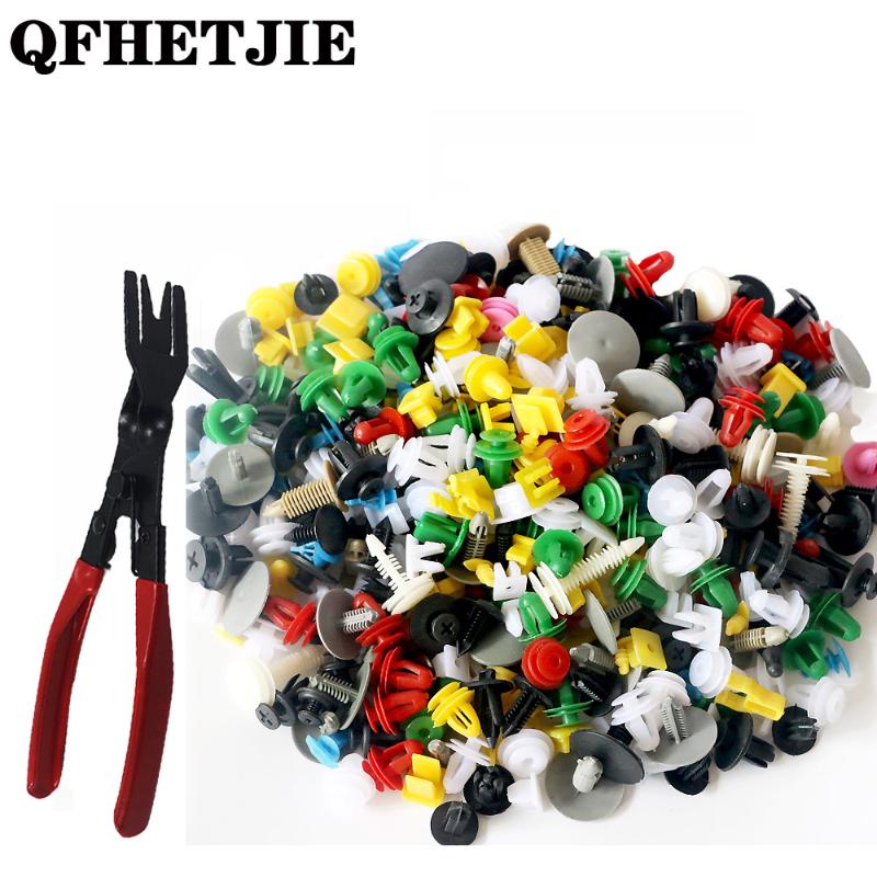 

Door trim car bumper rivet fixer fender fastener clip set 500PCS universal car fastener with hand tool