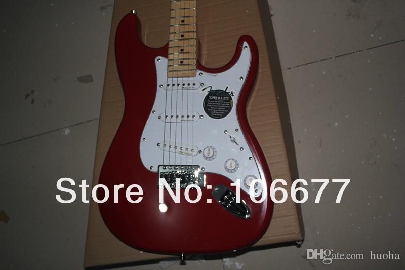 

Free Shipping Guitar Factory New Arrival F Dark Red Electric Guitar 3 Body In Stock