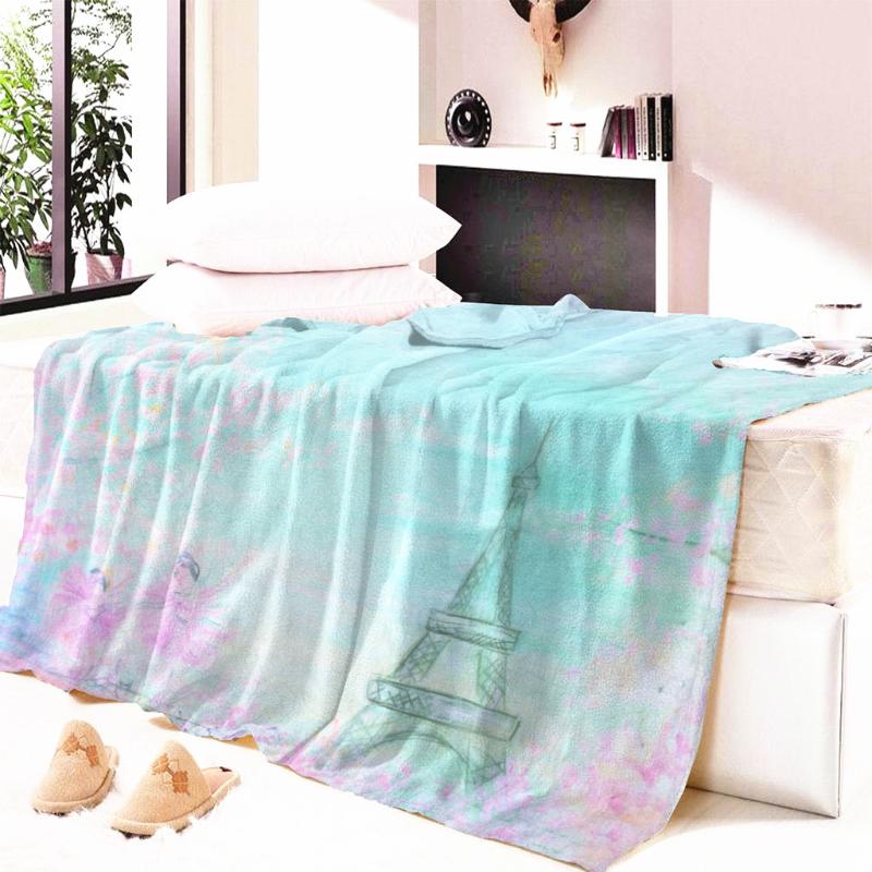 

Custom Tower Nap blanket Super Soft Throw Blanket landscape Flowers Printed Beach Towel ThrowTravel Air conditioning