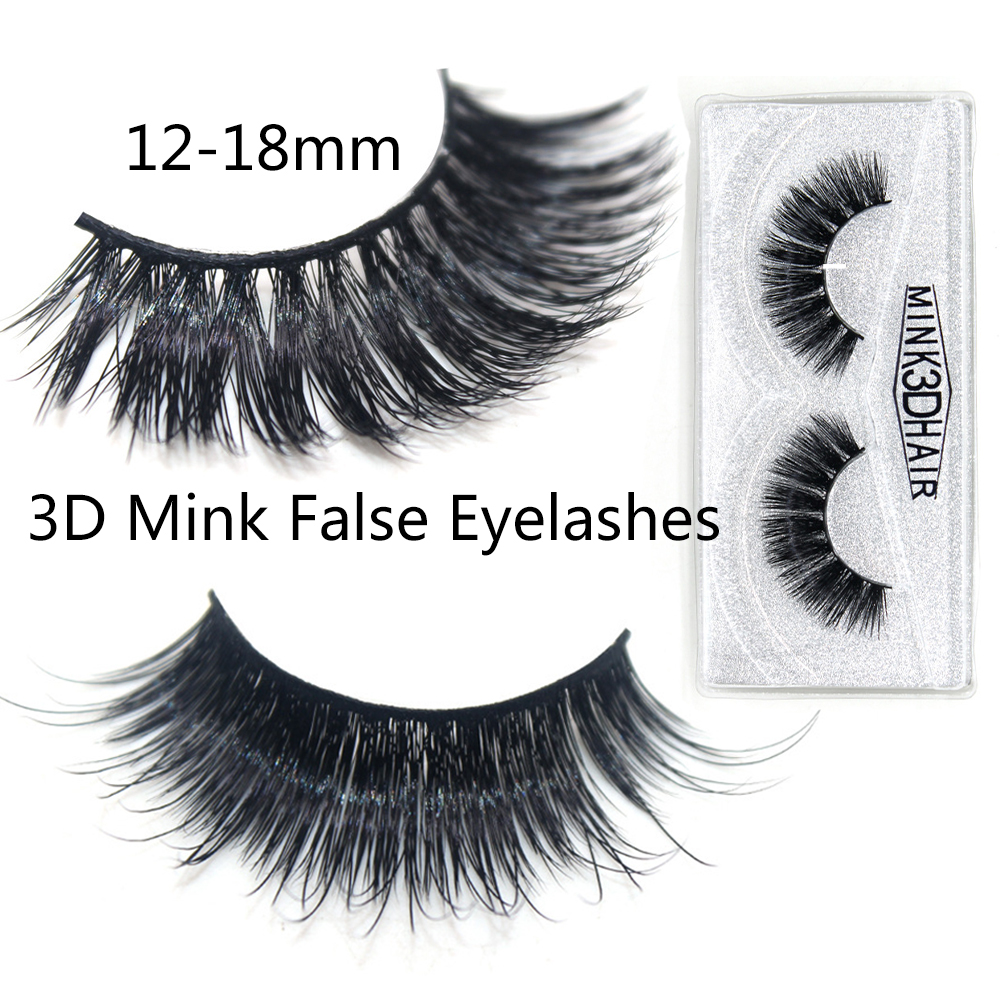 

3D Mink False Eyelashes 12-18MM Crisscross Thick Long Handmade Fake Lashes Eyelash Extensions Eye Makeup Normal H Series
