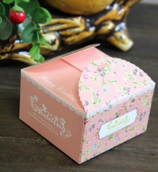 

10pcs Pink Flower Paper Box Mini Soap candle Cookie Box Gift Packaging Christmas Wedding Favors Gifts Boxes