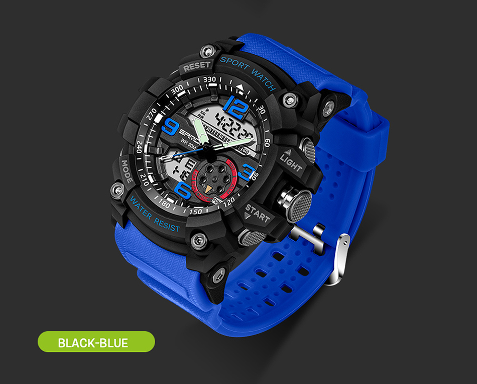 Sanda 759 Sports Mens Watches Top Brand Luxury Military Quartz Watch