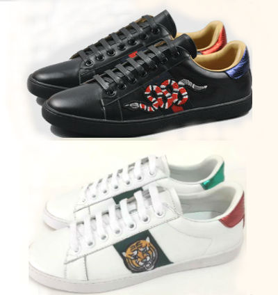 

Top Big Size 48 us13 Designer shoes ACE Luxury embroidered white black tiger bee snake shoes Genuine Leather Sneaker Mens Women Casual Shoes, White bee