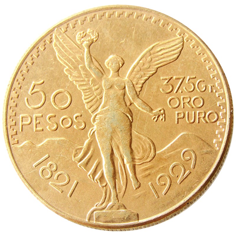 

High Quality 1929 Mexico Gold 50 Peso Coin copy coin