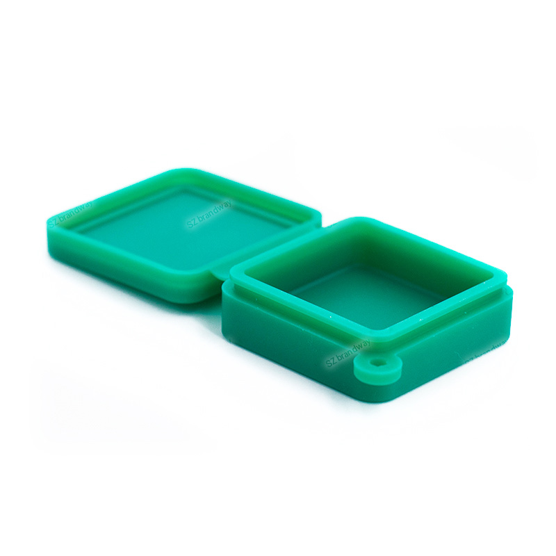 

9ml Silicone Square Bho Oil Slick Stack Le Gao Shaped Container Silicon Dab Wax Storage Jar For Concentrates Wax And BHO In Stock