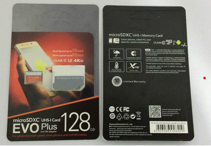 

8G/16GB/32GB/64GB/128GB/256GB EVO+ Plus micro sd card U3/smartphone TF card C10/Tablet PC SDXC Storage card 95MB/S