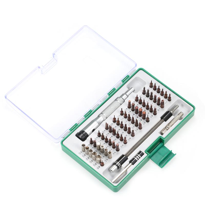 

64 in 1 Precise Screwdriver Set with 60 Bit Magnetic Screwdriver Kit Professional Electronics Repair Tool for Phone Tablet PC