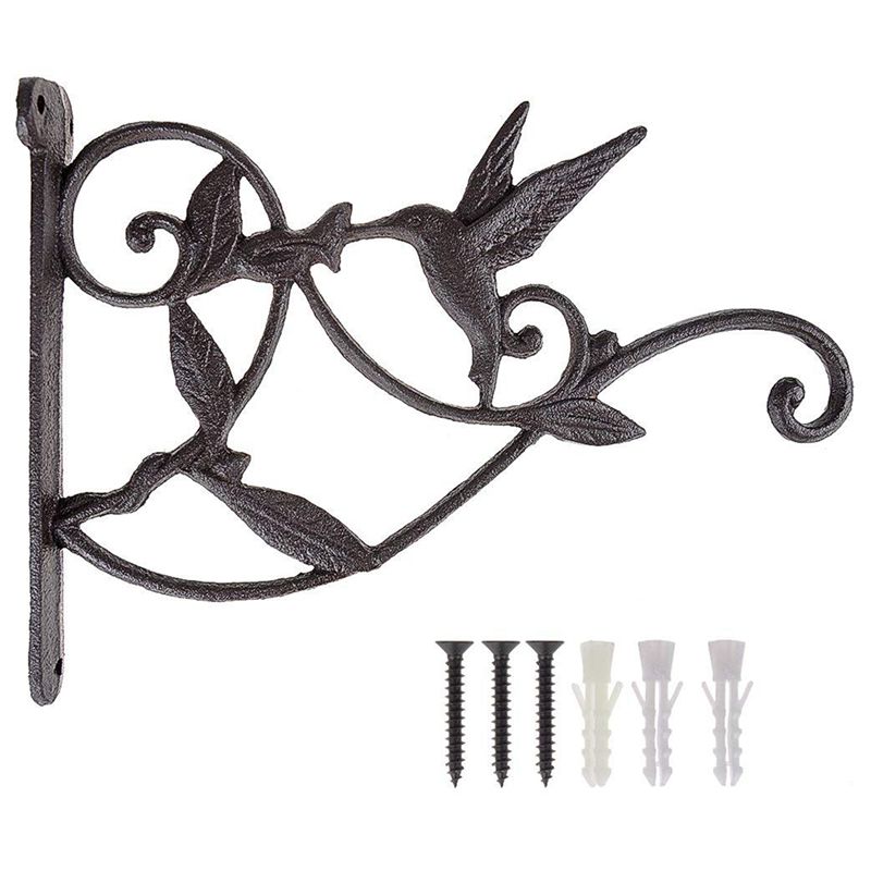 

Other Garden Supplies Hanging Plant Hook Hummingbird Cast Iron Decorative Flower Basket Wall Hooks Bracket Hanger For Indoor Outdoor Plants