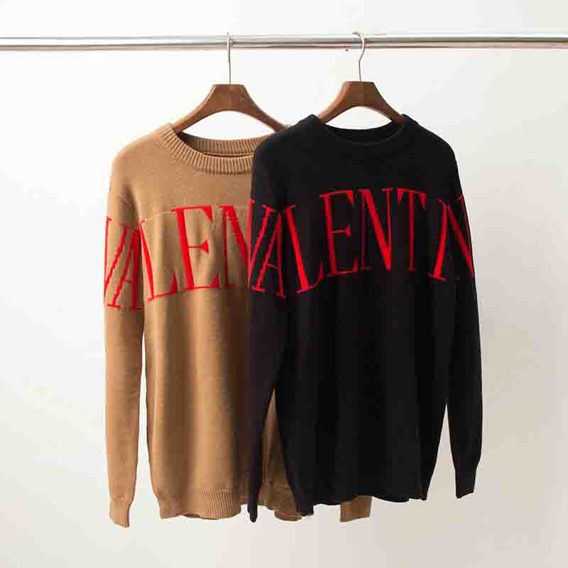 

Designer Crew Neck Sweaters Fashion Pullover Contrast Color Long Sleeve Mens Sweaters Casual Panelled Males Clothing