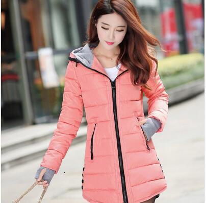 

New Wind Close Watertight Winter Jas Women's Jas Women's Wet Jacket Long Section Windbreaker Parka, Black