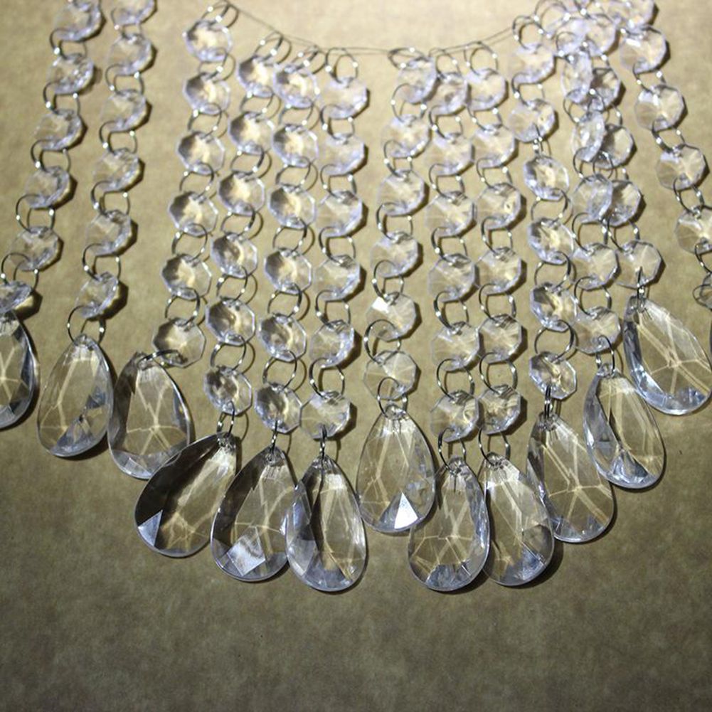 guirnalda de perlas de decoraci/ón para el cable de colour de collar de perlas 6,5 M de perlas de plata de guirnaldas de