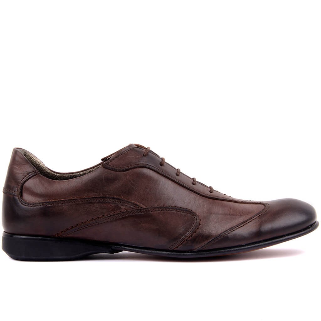 

Sail Lakers-Brown Leather Men 'S Casual Shoes, Clear