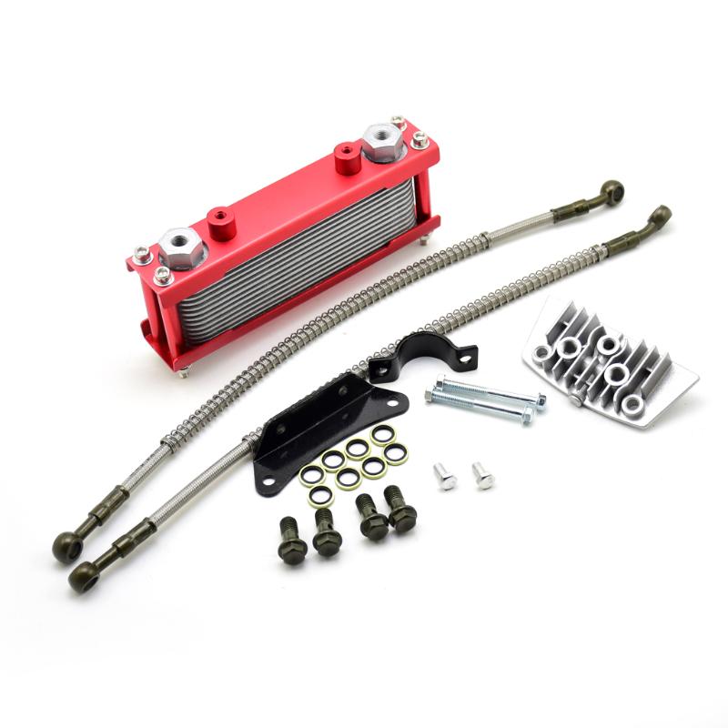 

Engine Oil Cooler Radiator cooling For monkey bike 50cc 90cc 110cc 140cc 150cc Chinese Lifan KAYO Pitbike Dirt Pit Bike