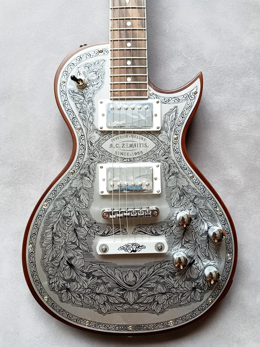 

Rare Custom ZEMAITIS Casimere Metal Front Series C24MF MF Natural Electric Guitar