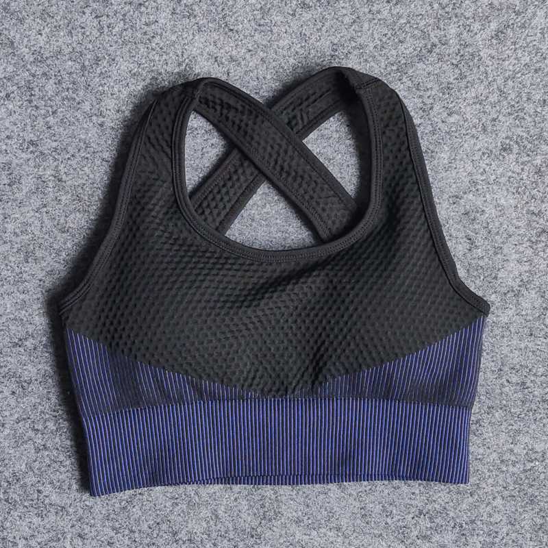 

New Sports Bra Full Cup Breathable Top Shockproof Cross Back Push Up Workout Bra for Women Gym Running Jogging Yoga Fitness, Green bra