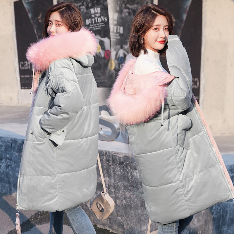 

MLinina 2018 New Fashion Women Coat Winter Jackets Female Warm Slim Duck Down Long Coats Outwear Snow Cotton Padded Parkas, Beige