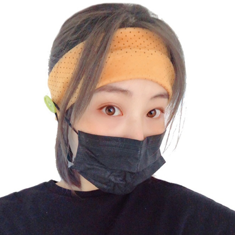 

Health Care Yoga Button Headband For Nurses Sports Turban Heawrap, Red