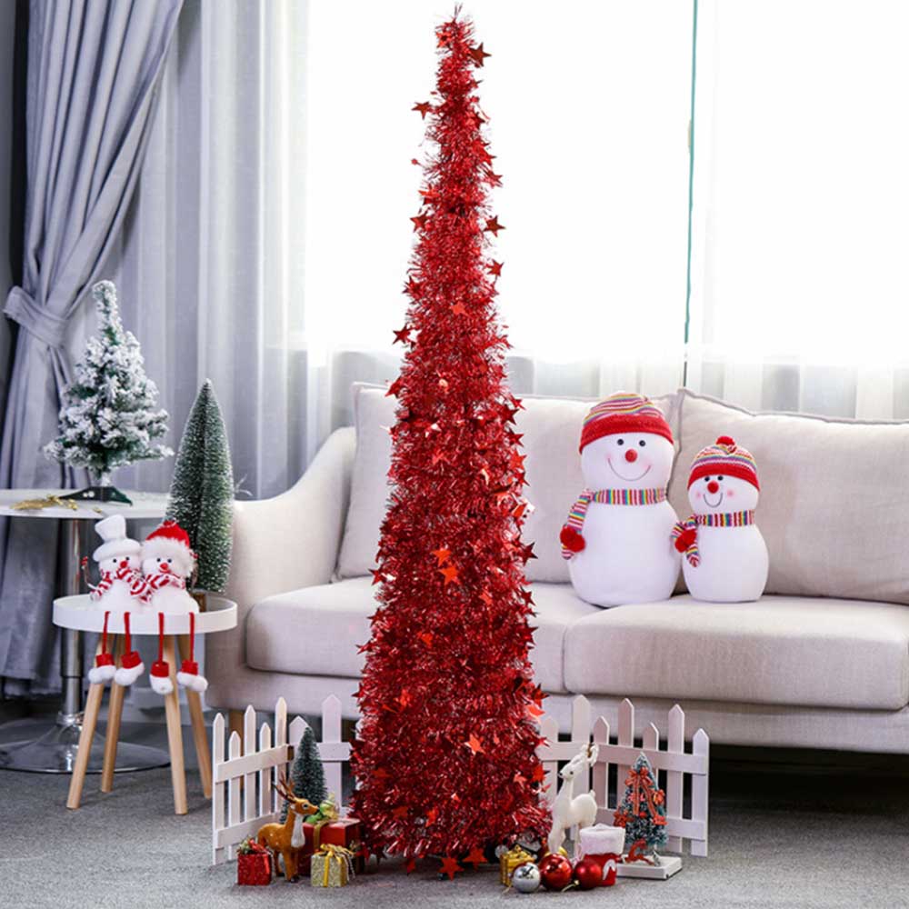 

1.2M Detachable Christmas Tree Bling DIY Christmas New Year Decorations Metal Stand For Home Holiday Kids Room Hallway