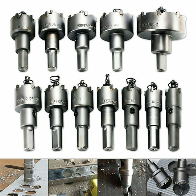 

12Pcs Set Hole Saw Cutter Drill Bits Tool Sturdy Durable for DIY Woodworking K888