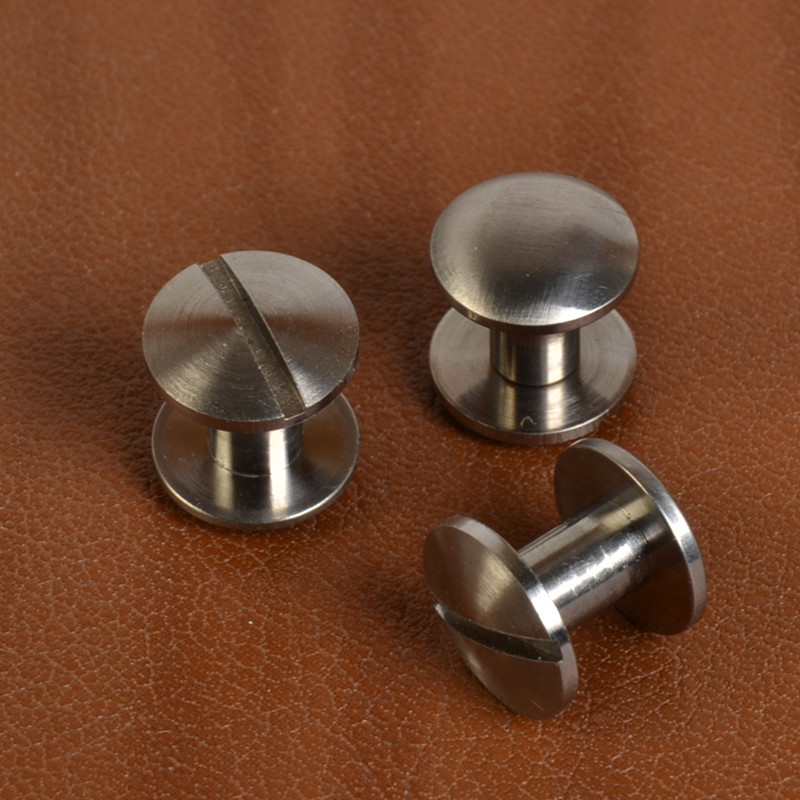 

diameter 8mm arc style nail 10 pieces stainless steel Chicago screw wallet bag belt Rivet diy handmade leather garment hardware part fastener