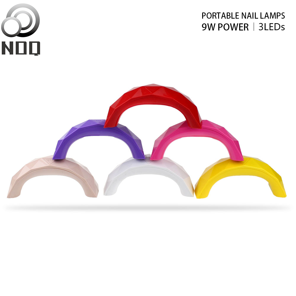 

NOQ UV Lamp For Nails 3 Beads 9W UW LED Nail Lamps Apparatus For Manicure LED Nail Dryer Rainbow Machine, Red