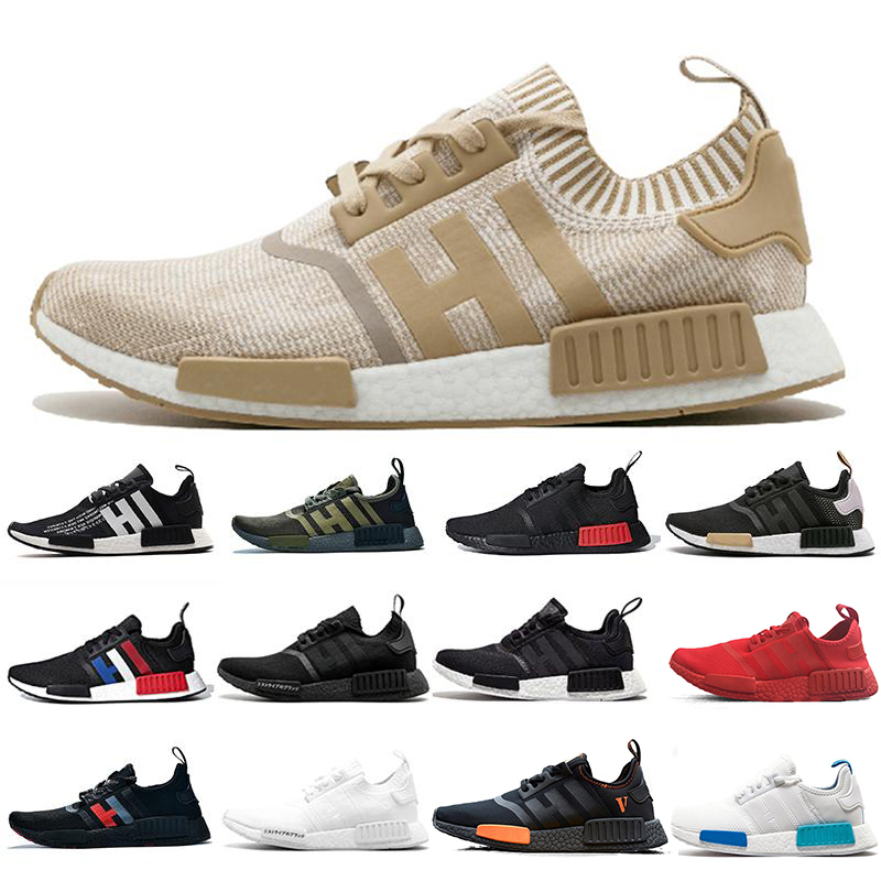 

2019 Black Bee White Honey Primeknit Runner NMD R1 PK OG Japan Trainers Mens Running Shoes Red Marble Thunder Womens Jogging Sneakers 36-45, More