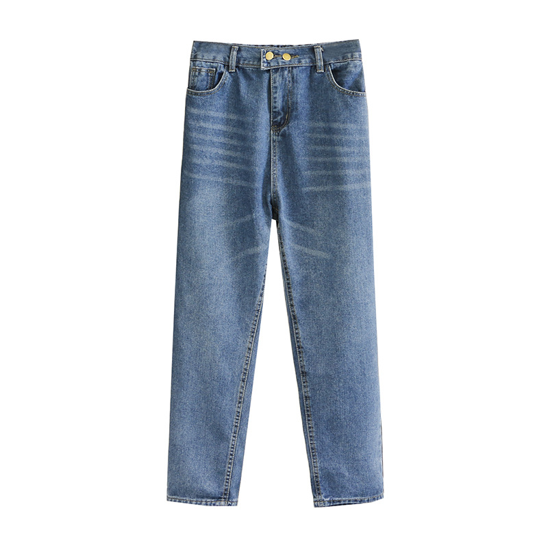 

Harem Pants Vintage High Waist Jeans Woman 2020 Spring Plus Size Women Jeans Ankle Length Denim Pants Vaqueros Mujer S47-2004, Black