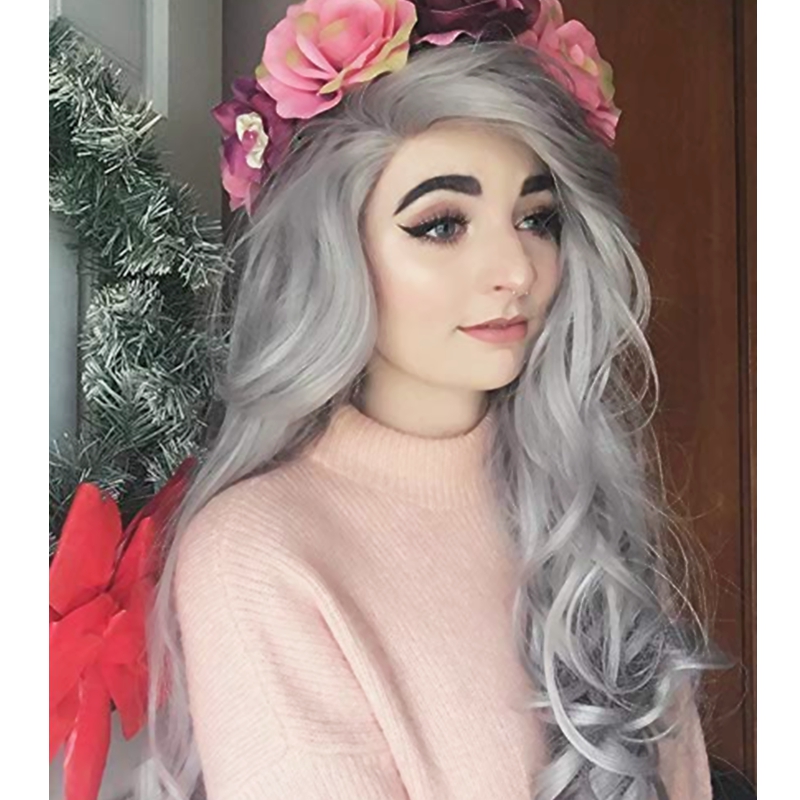 grey hair flower